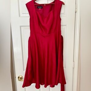 Evan Picone Strapless Red Dress